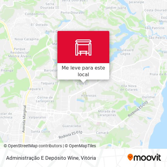 Administração E Depósito Wine mapa
