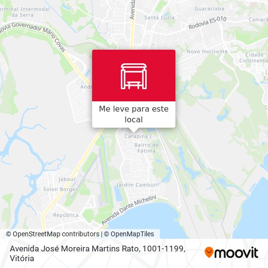 Avenida José Moreira Martins Rato, 1001-1199 mapa