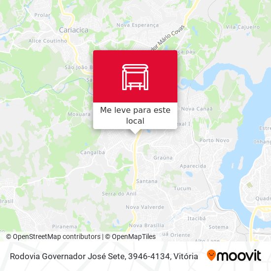 Rodovia Governador José Sete, 3946-4134 mapa