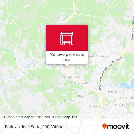 Rodovia José Sette, 290 mapa