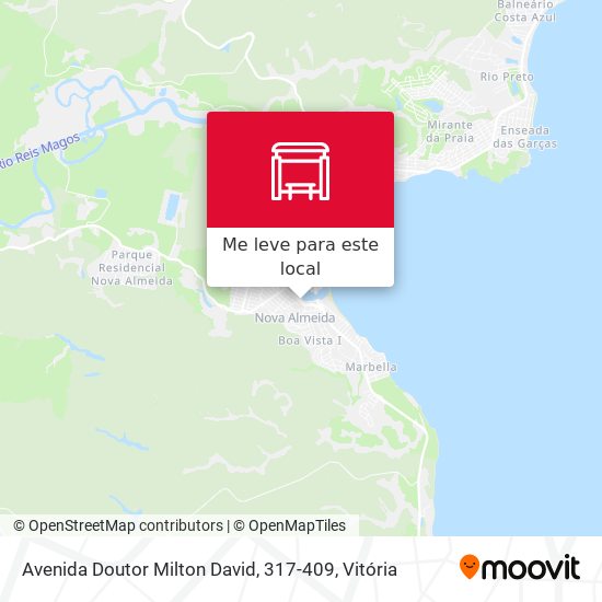 Avenida Doutor Milton David, 317-409 mapa