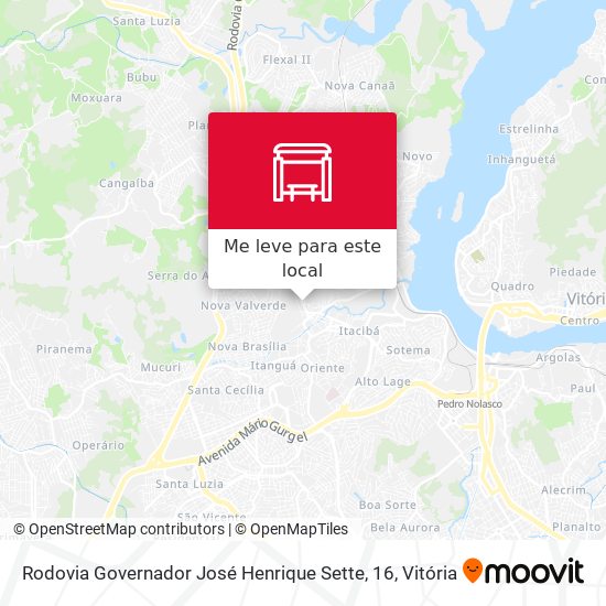Rodovia Governador José Henrique Sette, 16 mapa