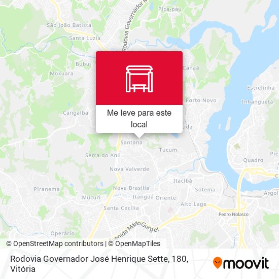 Rodovia Governador José Henrique Sette, 180 mapa