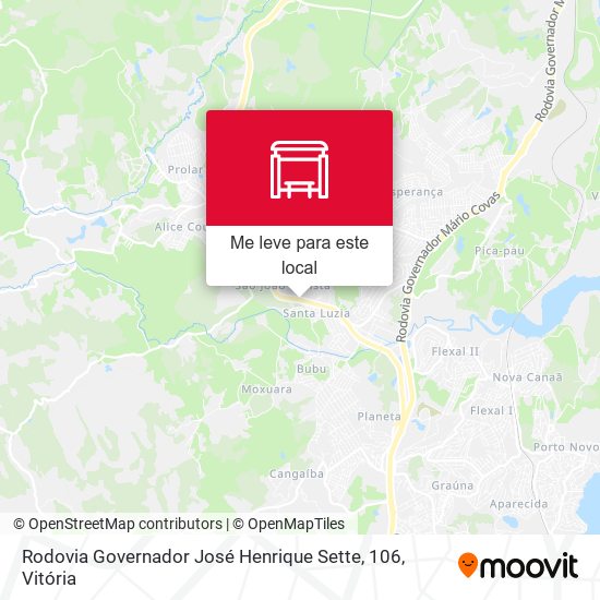 Rodovia Governador José Henrique Sette, 106 mapa