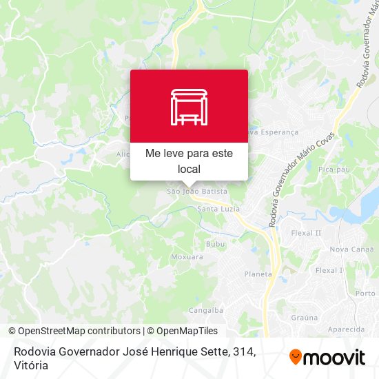Rodovia Governador José Henrique Sette, 314 mapa