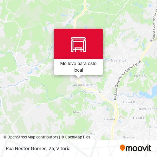 Rua Nestor Gomes, 25 mapa