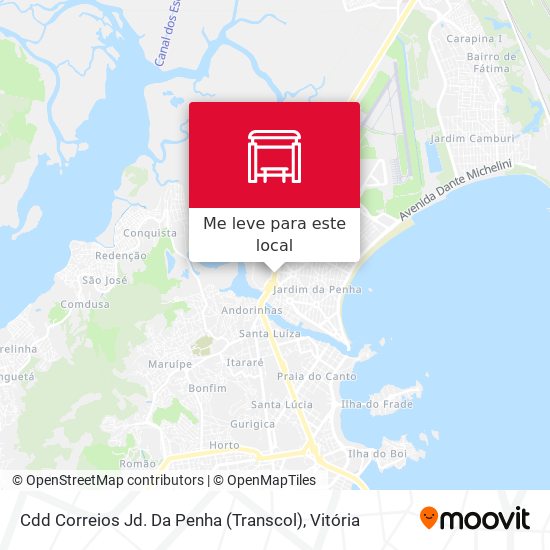 Cdd Correios Jd. Da Penha (Transcol) mapa
