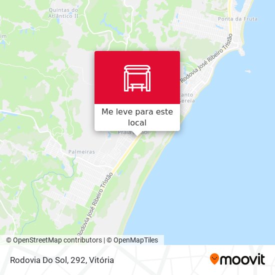 Rodovia Do Sol, 292 mapa