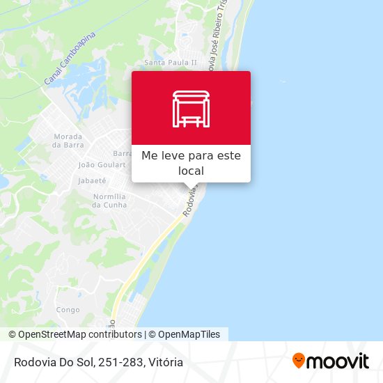 Rodovia Do Sol, 251-283 mapa