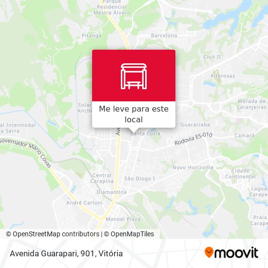 Avenida Guarapari, 901 mapa