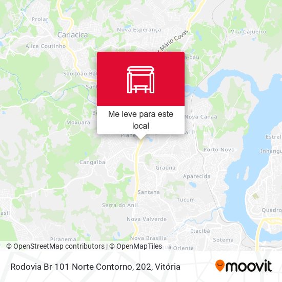 Rodovia Br 101 Norte Contorno, 202 mapa