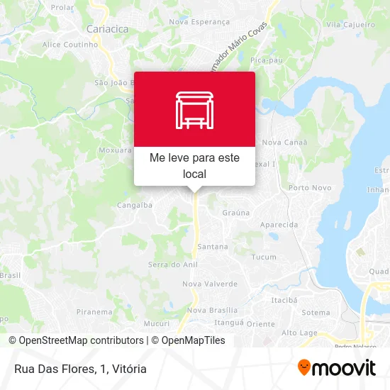 Rua Das Flores, 1 mapa