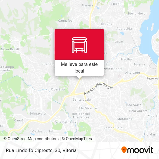 Rua Lindolfo Cipreste, 30 mapa