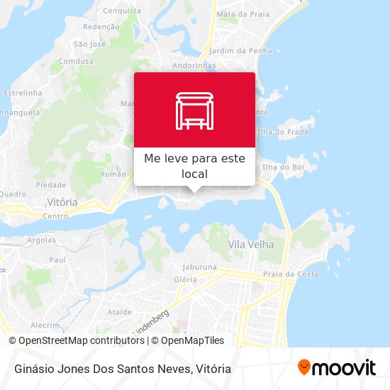 Ginásio Jones Dos Santos Neves mapa