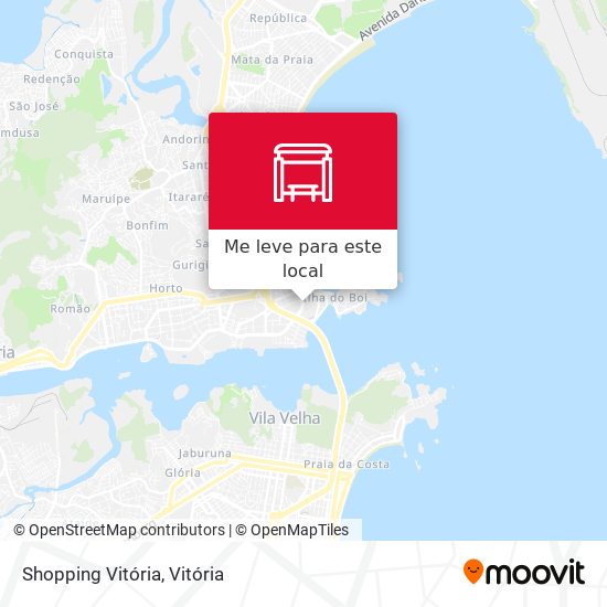 Shopping Vitória mapa
