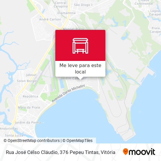 Rua José Célso Cláudio, 376 Pepeu Tintas mapa