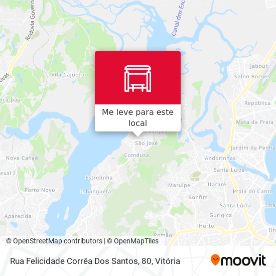 Rua Felicidade Corrêa Dos Santos, 80 mapa