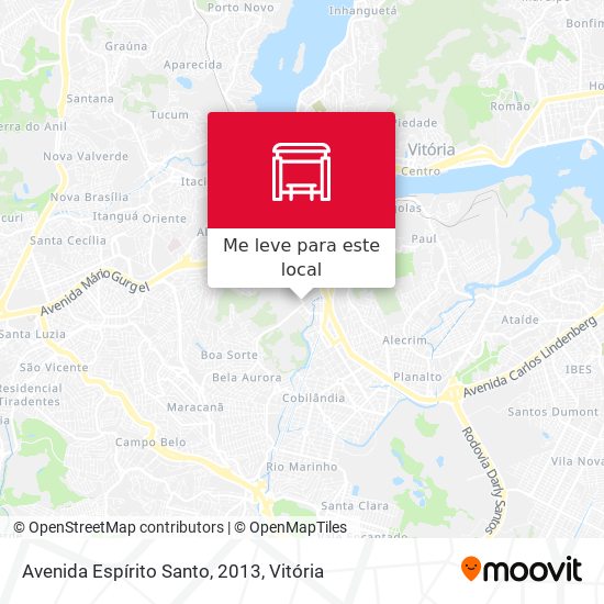 Avenida Espírito Santo, 2013 mapa