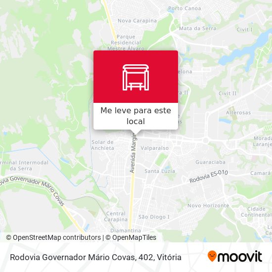 Rodovia Governador Mário Covas, 402 mapa