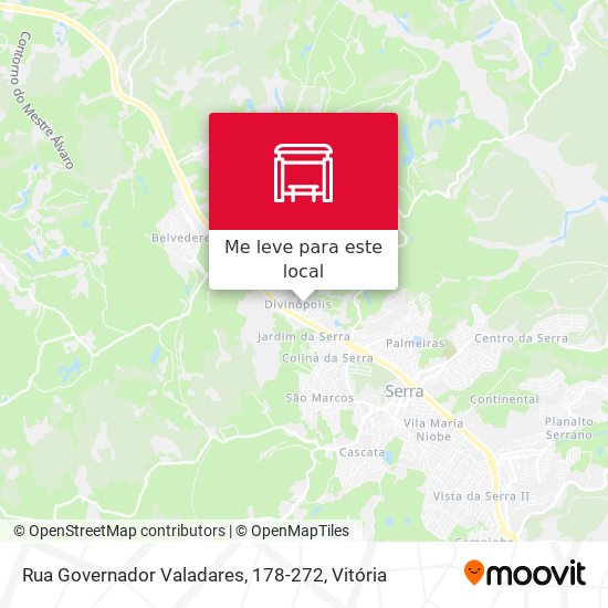 Rua Governador Valadares, 178-272 mapa
