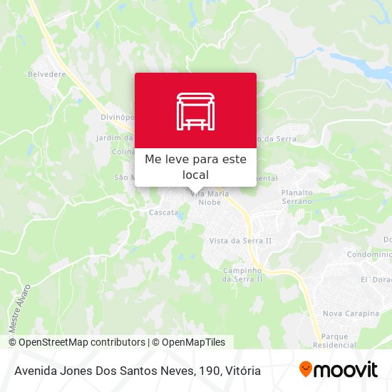 Avenida Jones Dos Santos Neves, 190 mapa