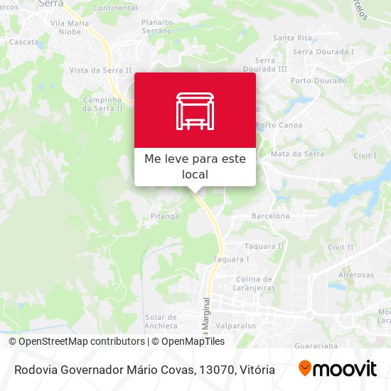 Rodovia Governador Mário Covas, 13070 mapa