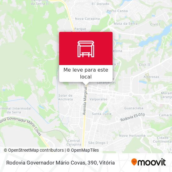 Rodovia Governador Mário Covas, 390 mapa