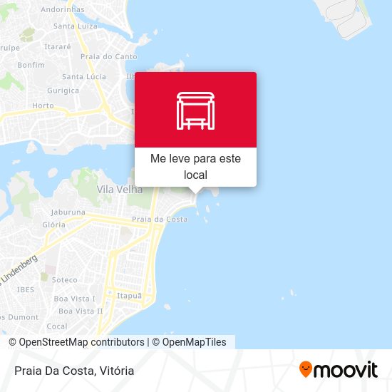 Praia Da Costa mapa