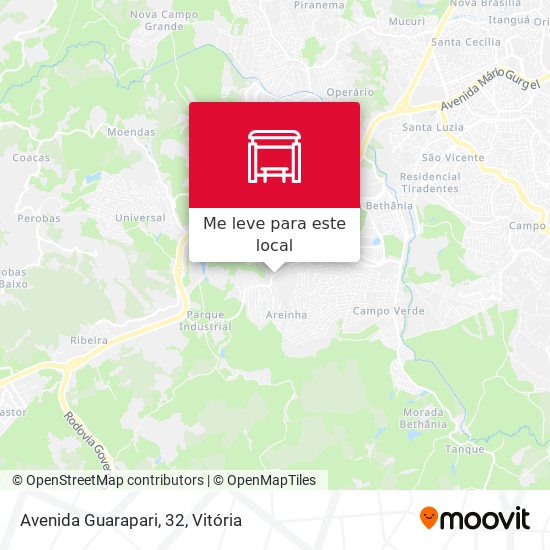 Avenida Guarapari, 32 mapa