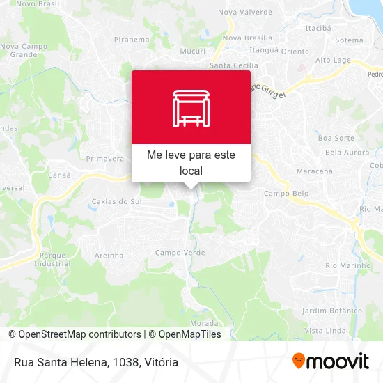 Rua Santa Helena, 1038 mapa