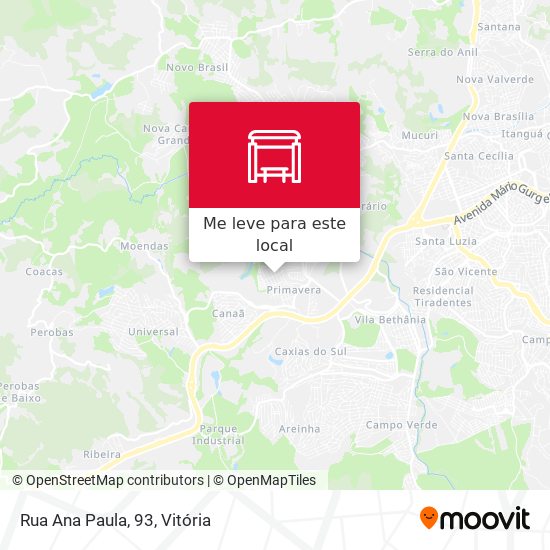 Rua Ana Paula, 93 mapa