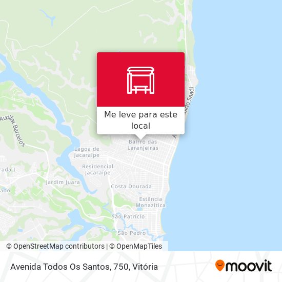 Avenida Todos Os Santos, 750 mapa