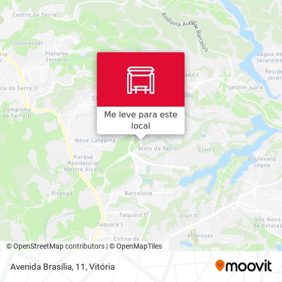 Avenida Brasília, 11 mapa