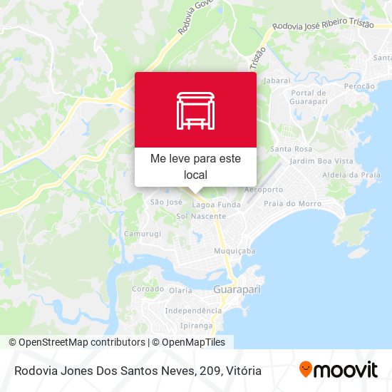 Rodovia Jones Dos Santos Neves, 209 mapa