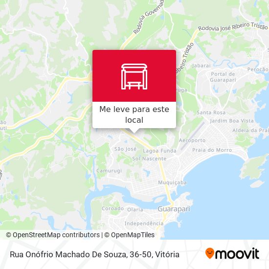 Rua Onófrio Machado De Souza, 36-50 mapa