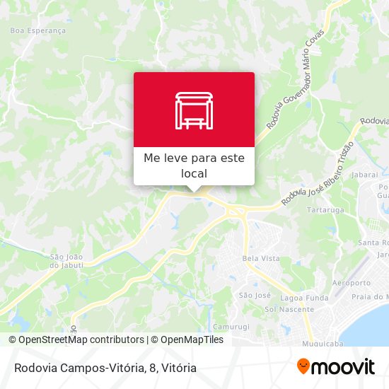 Rodovia Campos-Vitória, 8 mapa