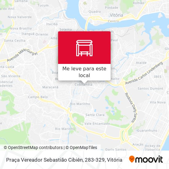 Praça Vereador Sebastião Cibiên, 283-329 mapa