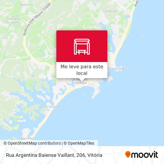 Rua Argentina Baiense Vaillant, 206 mapa