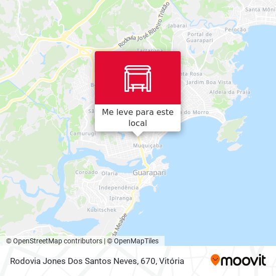 Rodovia Jones Dos Santos Neves, 670 mapa