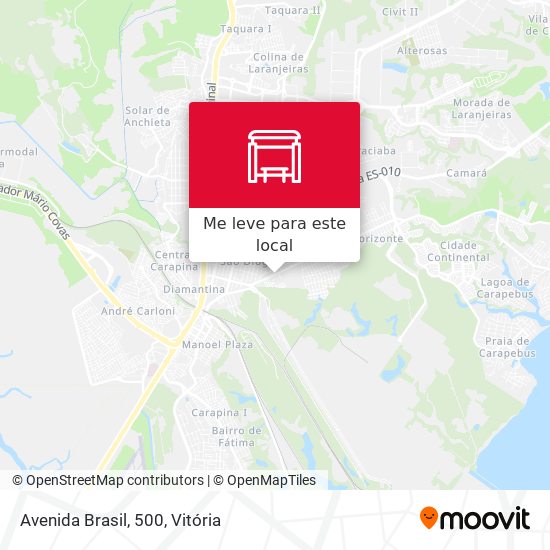 Avenida Brasil, 500 mapa