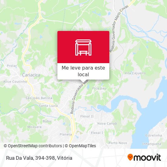 Rua Da Vala, 394-398 mapa