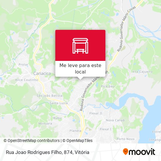 Rua Joao Rodrigues Filho, 874 mapa