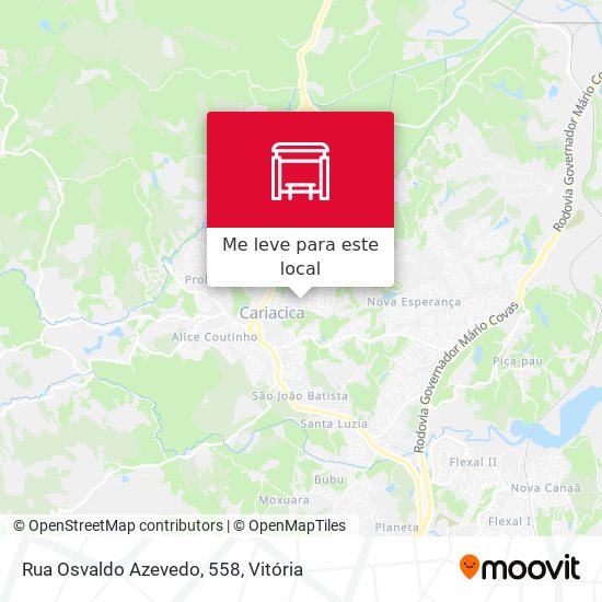 Rua Osvaldo Azevedo, 558 mapa