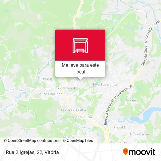 Rua 2 Igrejas, 22 mapa