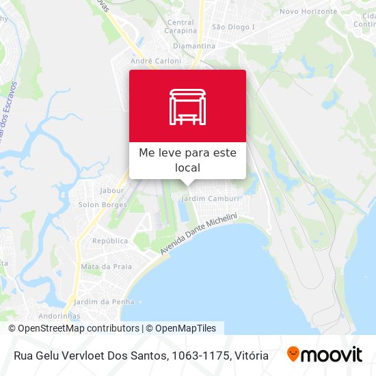 Rua Gelu Vervloet Dos Santos, 1063-1175 mapa