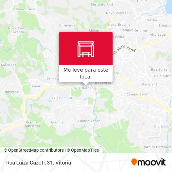 Rua Luiza Cazoti, 31 mapa
