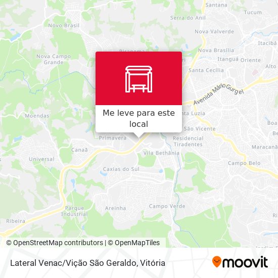 Lateral Venac / Vição São Geraldo mapa