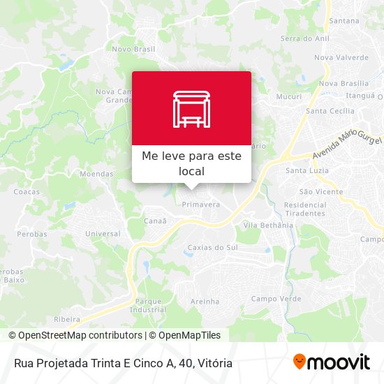 Rua Projetada Trinta E Cinco A, 40 mapa
