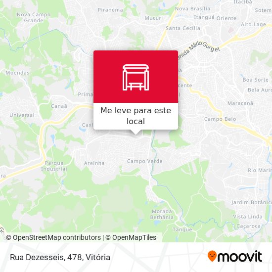 Rua Dezesseis, 478 mapa