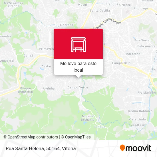 Rua Santa Helena, 50164 mapa